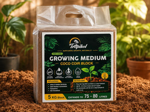 COCO COIR 5 KG BLOCK (LOW EC / WASHED)